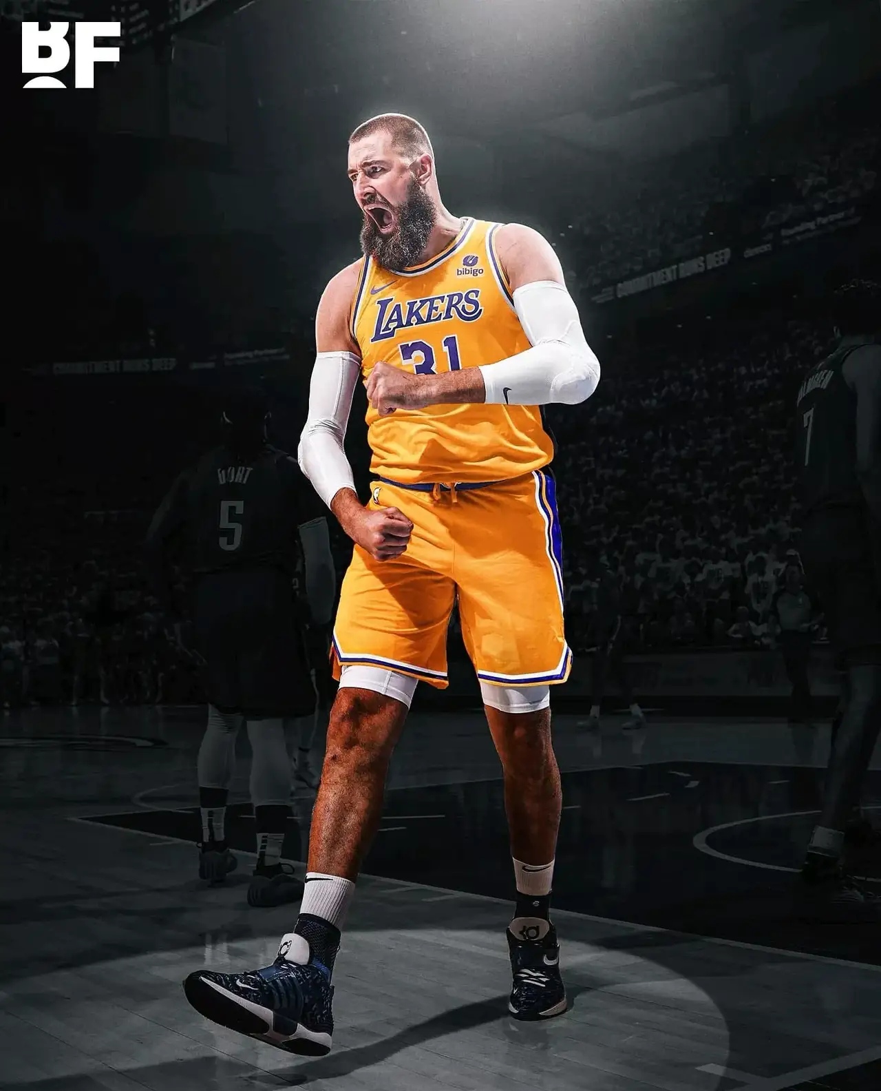 湖人全明星戴维斯开启进攻加速，球队再次无敌